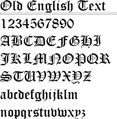 fonts different styles of old english letters fonts different styles of old english letters