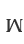 w