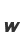 w
