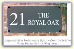 Click to View a Larger Image of this House Sign