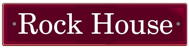 House Sign Burgundy