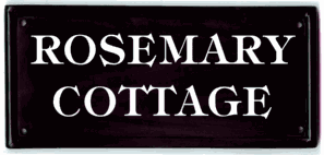 Tiffany font - click on the sign to see more examples