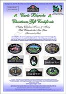House Plaques Gift Certificates