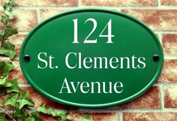 Classic Oval House Plaques