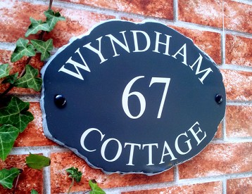 Rustic Slate Stlyle House Plaques