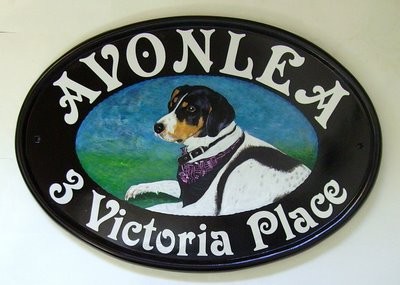 scottie dog portrait sign