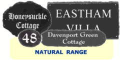 Natural Rustic Slate Style House Signs