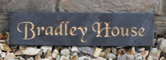 300mm by 75 mm house name plaque